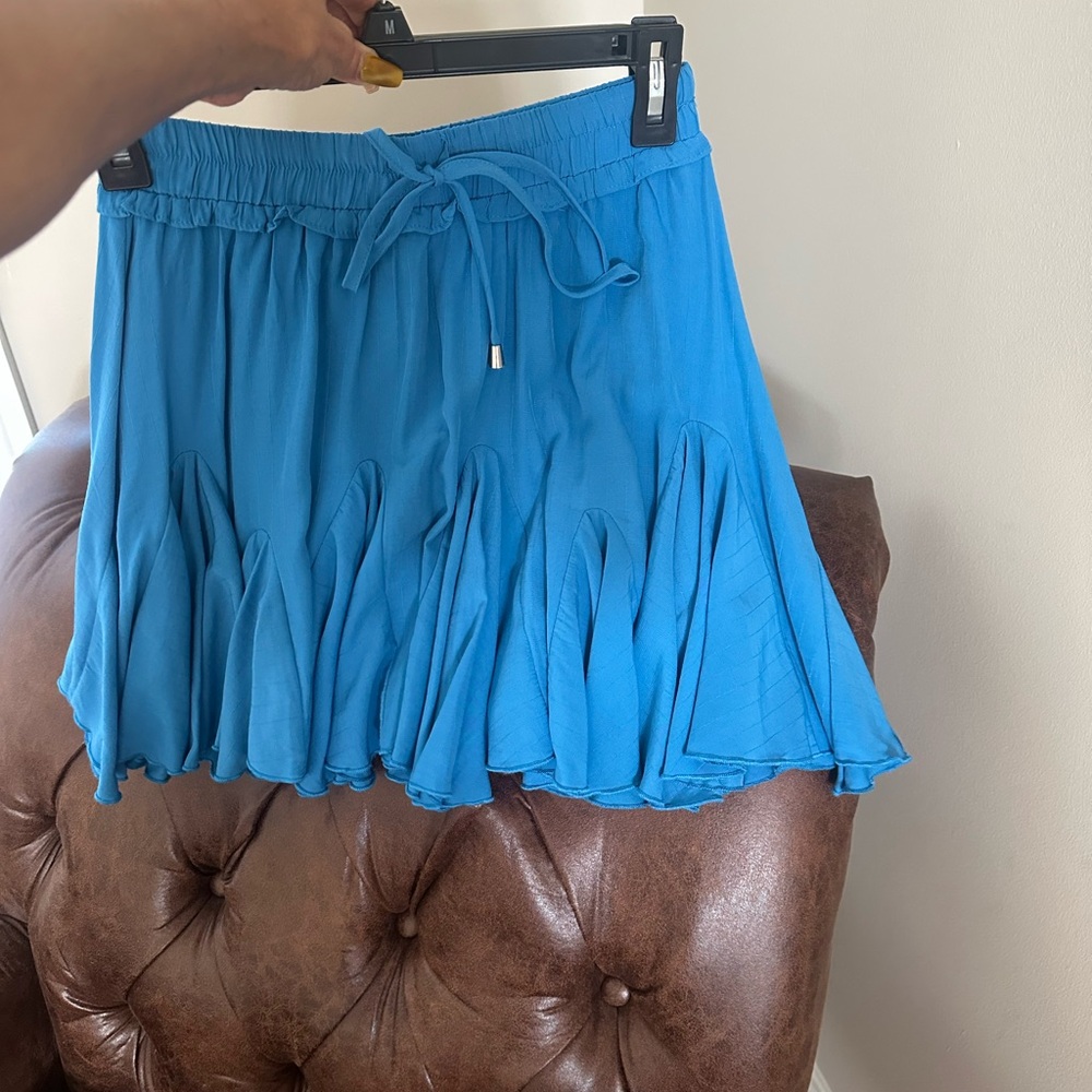entro Teal Blue Casual Skirt